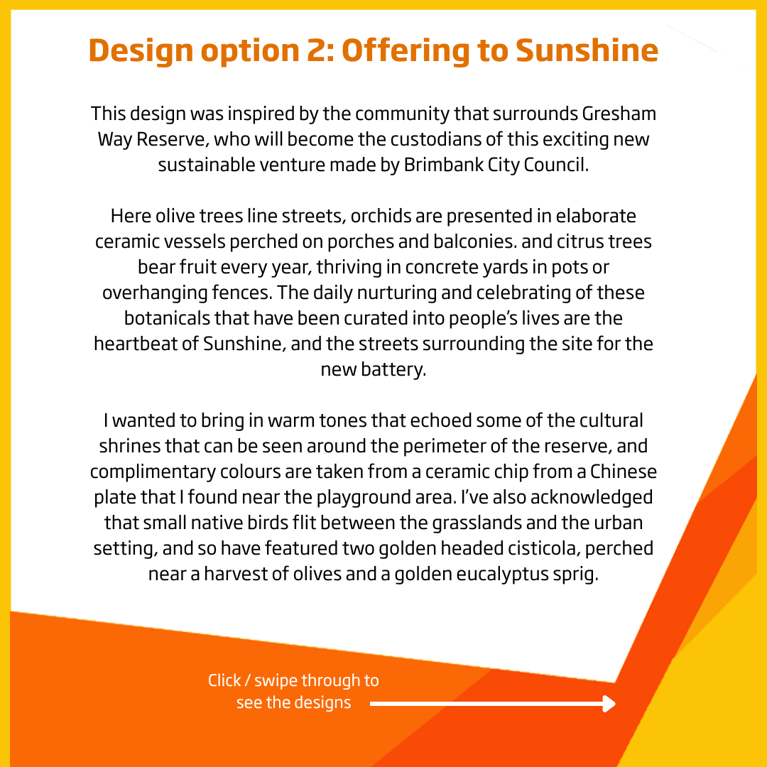 Design Option 2 - Offering - What it means