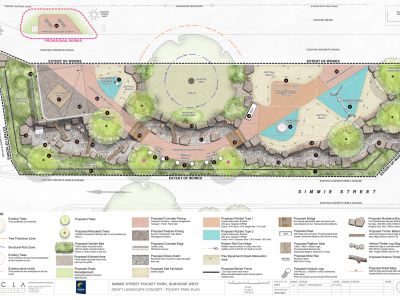 Page two of draft concept plan of Simmie Street